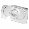 GN 1/9 Dynasteel stainless steel lid for gastronorm containers