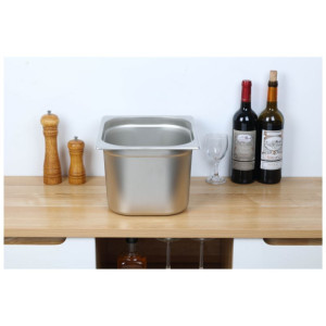 Bac Gastro GN 1/2 Inox - Dziļums 200 mm - 12,5 L - Dynasteel