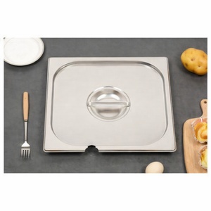 GN 2/3 stainless steel lid for professional kitchen