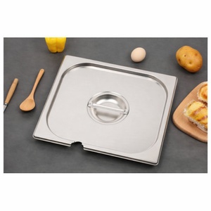 GN 2/3 stainless steel lid for professional kitchen