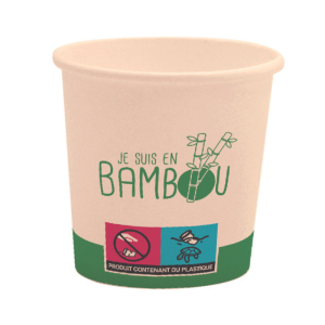 Bambusa bioloģiskais glāze - 10 cl - 300 gabalu komplekts - Ekoloģiskie alternatīvi