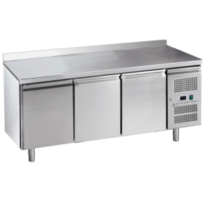 Table Réfrigérée 3 Portes GN1/1 - Dziļums 700 ar Aizmugurējo Paneli - Dynasteel