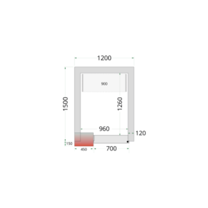 Chambre Froide Négative - TEFCOLD 1200x1500 | Optimāla un ekonomiska preču uzglabāšana | Gāze R290