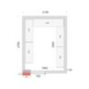 Chambre Froide Négative TEFCOLD - Izmēri 2100x2700mm | Profesionāla Uzglabāšana