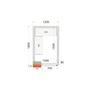 Chambre Froide Positive TEFCOLD 1200x1800 - Optimizēta uzglabāšana | Fourniresto