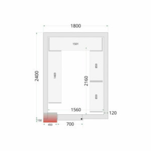 Plaukts aukstuma kamerai 1800 x 2400 | TEFCOLDEfektīva telpas izmantošana un garantēta higiēna | Profesionāla uzglabāšana