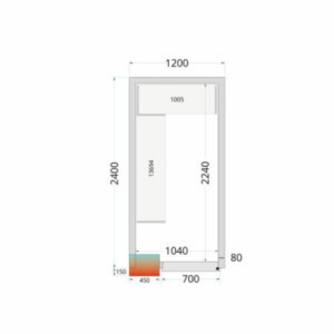 Komplekts Aukstuma kameras plaukti 1200x2400 - TEFcold: Optimizēta uzglabāšanas telpa ar uzticamību un stilu