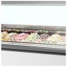 Ventilēts saldējuma vitrīna - Taisna fasāde - 18 x 5L - TEFCOLD Millennium ST18