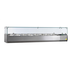 Saladette Statique - 8 GN 1/4 - 53 L TEFCOLD - Nerūsējošais Tērauds