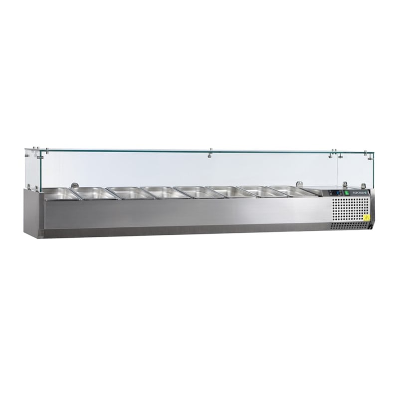 Saladette Statique - 8 GN 1/4 - 53 L TEFCOLD - Nerūsējošais Tērauds
