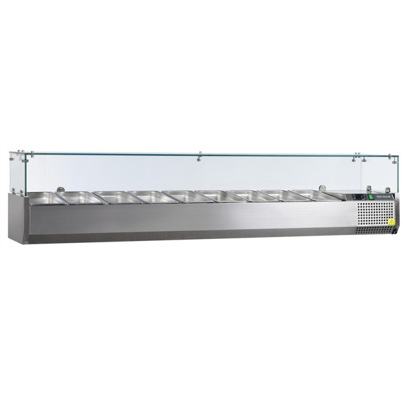 Saladette à Poser TEFCOLD - 10 GN 1/4 - Vitrine Réfrigérée Professionnelle Saladette à Poser TEFCOLD - 10 GN 1/4 - Vitrine Réfrigérée Professionnelle