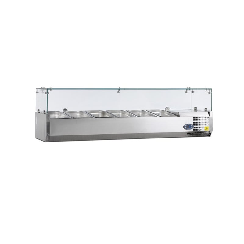 Saladette à Poser - Statique - 6 GN 1/3 - 42,6 L - TEFCOLD