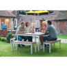 Bancs Extérieur Imitation Bois de Noyer 1050 mm Gopak CK814