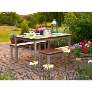 Bancs Extérieur Imitation Bois de Noyer 1050 mm Gopak CK814