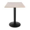 Plateau de Table Carré Pré-percé Vintage Blanc 700 mm Bolero - Augstas kvalitātes klūgu koks