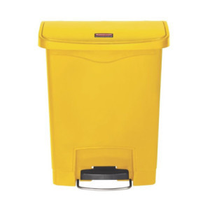 Dzeltenais atkritumu tvertne 30L Rubbermaid - Īpaši izturīgs priekšējais pedālis