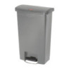 Pēdu pedāļa atkritumu tvertne pelēka 50L - Higiēniska un praktiska | Rubbermaid