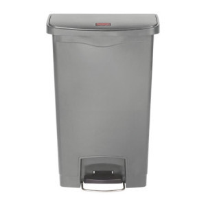 Pēdu pedāļa atkritumu tvertne pelēka 50L - Higiēniska un praktiska | Rubbermaid