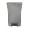 Pēdu pedāļa atkritumu tvertne pelēka 50L - Higiēniska un praktiska | Rubbermaid