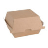 Compostable Small Hamburger Boxes 112mm - Pack of 150 Kraft Fiesta