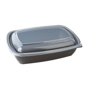 Taisnstūrveida pārtikas trauki 900ml - 300 gabalu komplekts