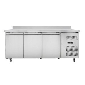 Table Réfrigérée 3 Portes GN1/1 - Dziļums 700 ar Aizmugurējo Paneli - Dynasteel