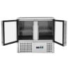 Saladette Compacte - 2 Stiklotas Durvis ar Atveramu Jumtu - Dynasteel