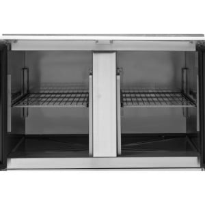 Saladette Compacte - 2 Stiklotas Durvis ar Atveramu Jumtu - Dynasteel