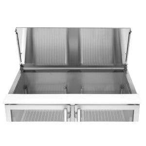 Saladette Compacte - 2 Stiklotas Durvis ar Atveramu Jumtu - Dynasteel