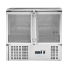 Saladette Compacte - 2 Stiklotas Durvis ar Atveramu Jumtu - Dynasteel