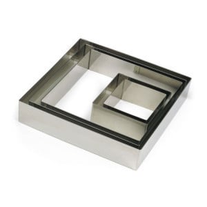Square Stainless Steel Mold 160 x 160 mm Gobel - Professional Quality