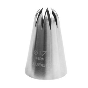 Douille ar rozēm Inox 12 zobi - Profesionāla virtuve Francijas kvalitāte