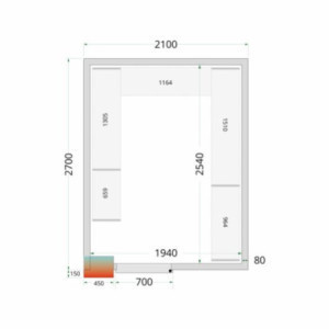 Panneļa Aukstā Telpa TEFCOLD 80mm - Kvalitatīva Izolācija