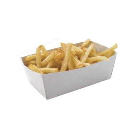 Barquettes Carton Blanc - L 120 x P 70 mm - Partija 250 - FourniResto