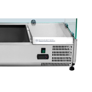 Saladette Réfrigérée Vitrée 6 x GN 1/4 Dynasteel: Optimāla organizācija virtuvē
