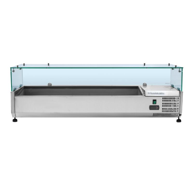 Saladette Réfrigérée Vitrée 6 x GN 1/4 Dynasteel: Optimāla organizācija virtuvē