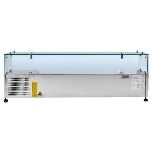 Saladette Réfrigérée Vitrée 6 x GN 1/4 Dynasteel: Optimāla organizācija virtuvē