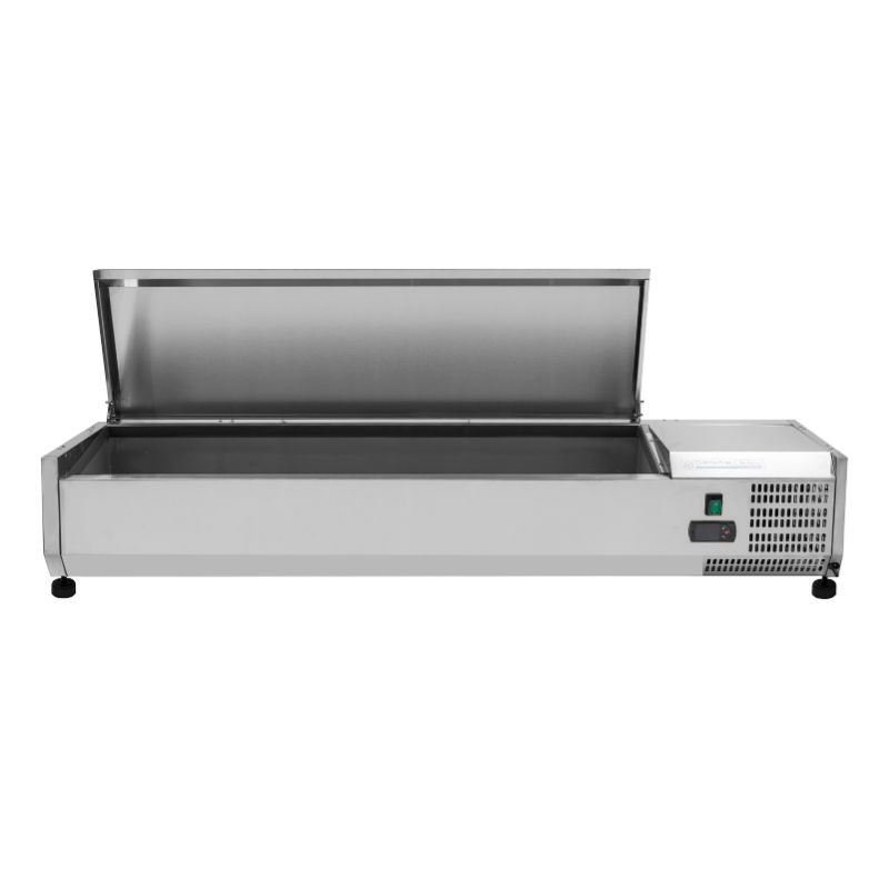 Saladette Réfrigérée à Poser Couvercle Inox - 6 x GN 1/4 - Dynasteel Saladette Réfrigérée à Poser Couvercle Inox - 6 x GN 1/4 - Dynasteel