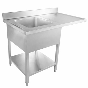 Plonge ar Passage Trauku Mazgājamā Mašīna, Aizmugures Panelis un Plaukts - 1200 x 600 - Notecinātājs pa labi - Dynasteel