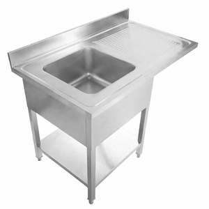 Plonge ar Passage Trauku Mazgājamā Mašīna, Aizmugures Panelis un Plaukts - 1200 x 600 - Notecinātājs pa labi - Dynasteel