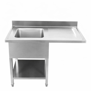 Plonge ar Passage Trauku Mazgājamā Mašīna, Aizmugures Panelis un Plaukts - 1200 x 600 - Notecinātājs pa labi - Dynasteel