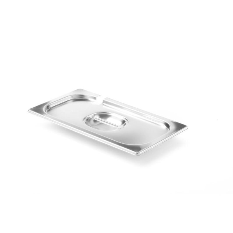 Gastronorm lid with ladle notch - Brand HENDI - Fourniresto Gastronorm lid with ladle notch - Brand HENDI - Fourniresto