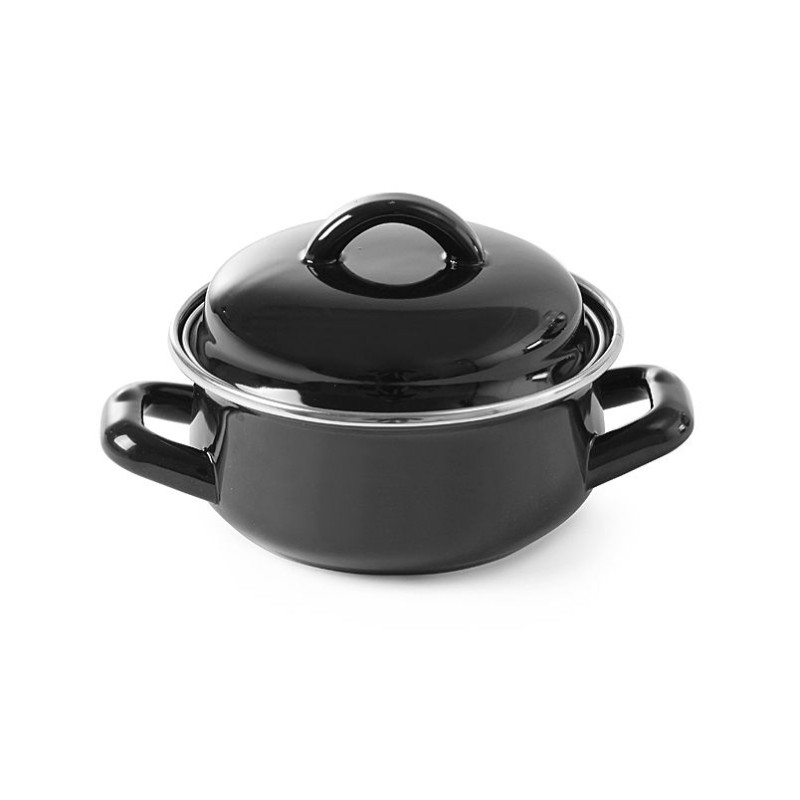 Melnā marmīte ar vāku - 0,6 L Melnā marmīte ar vāku - 0,6 L