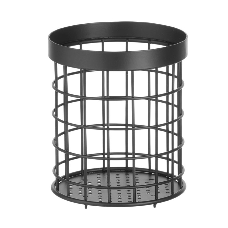 Porte-Couverts Cylindrique Noir Porte-Couverts Cylindrique Noir