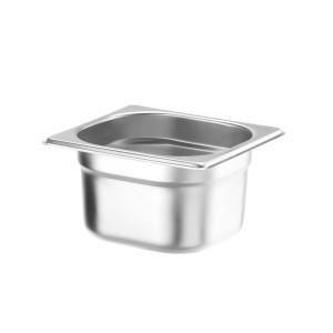 Bac Gastro GN 1/6 Inox - Dziļums 100 mm - 1,6 L - FourniResto