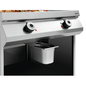 Plāksne Snacker platums 800 mm - 1/2 gluda 1/2 rievota - Elektriska