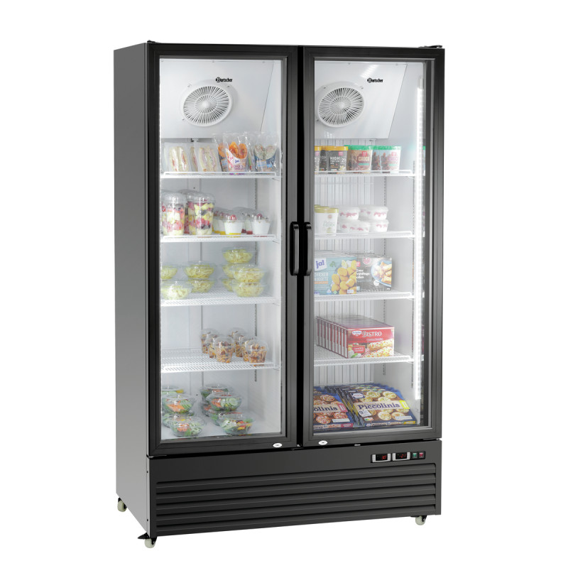 Armoire Réfrigérée Positive et Négative - 2 Portes Vitrées - 820 L - Bartscher Armoire Réfrigérée Positive et Négative - 2 Portes Vitrées - 820 L - Bartscher