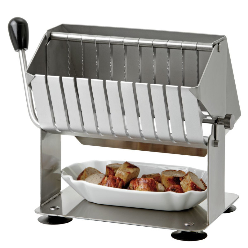 Bartscher 10M1750M stainless steel sausage slicer - Professional cutting Bartscher 10M1750M stainless steel sausage slicer - Professional cutting