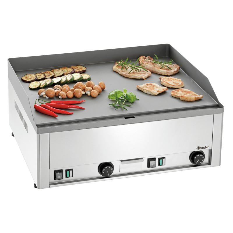 Professional Griddle Bartscher 650E-G in Stainless Steel Professional Griddle Bartscher 650E-G in Stainless Steel