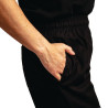 Ērti melni virtuves bikses Easyfit ar Teflon apstrādi - izmērs XS - Whites Chefs Clothing - Fourniresto